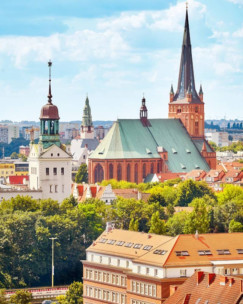 The Cathedral of St. James in Szczecin, Poland